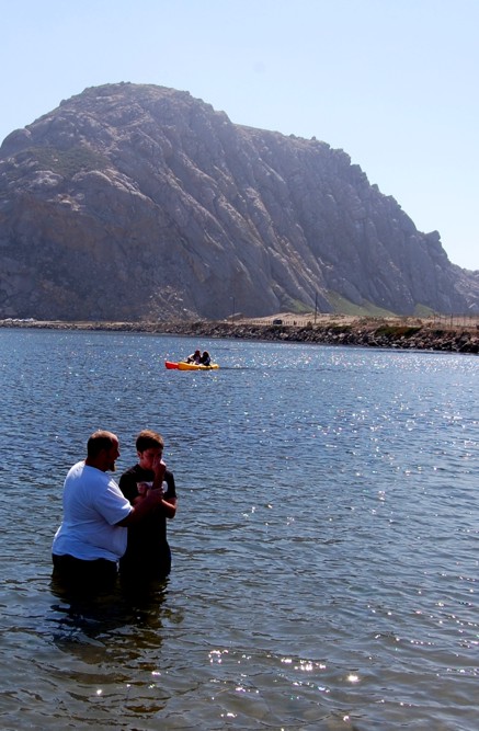 Baptism at Morro Rock